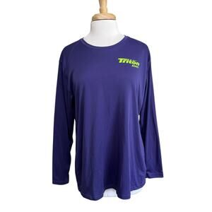 TRITON BOATS Women's XL Long Sleeve Outdoor Fishing Shirt Purple